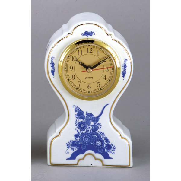 Rosdorf Park Analog Quartz Tabletop Clock in White Wayfair